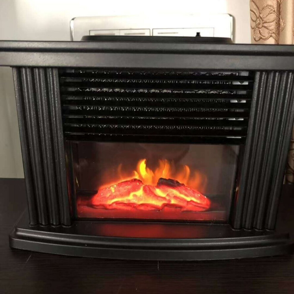 1000W household and office remote control electric heater, portable flame heater for indoor dec