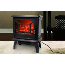 17inch 1400w Freestanding Fireplace Fake Wood Single Color