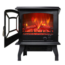 17 inch 1400w Electric Fireplace Heater Stove Freestanding Fireplace Fake Wood Single Color War