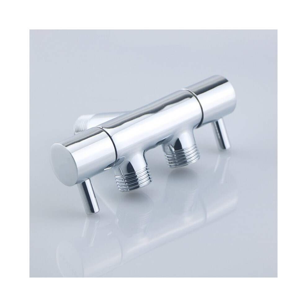 Brass Bathroom Accessories Double Outlet Outdoor Garden Faucet For Shower Head Toilet Sink Basi 729601635373