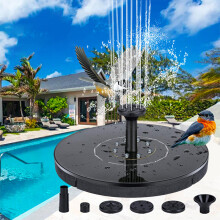 Floating Bird Bath Solar Water Fountain Pool Pond Waterfall Garden Decoration Outdoor Mini Sola