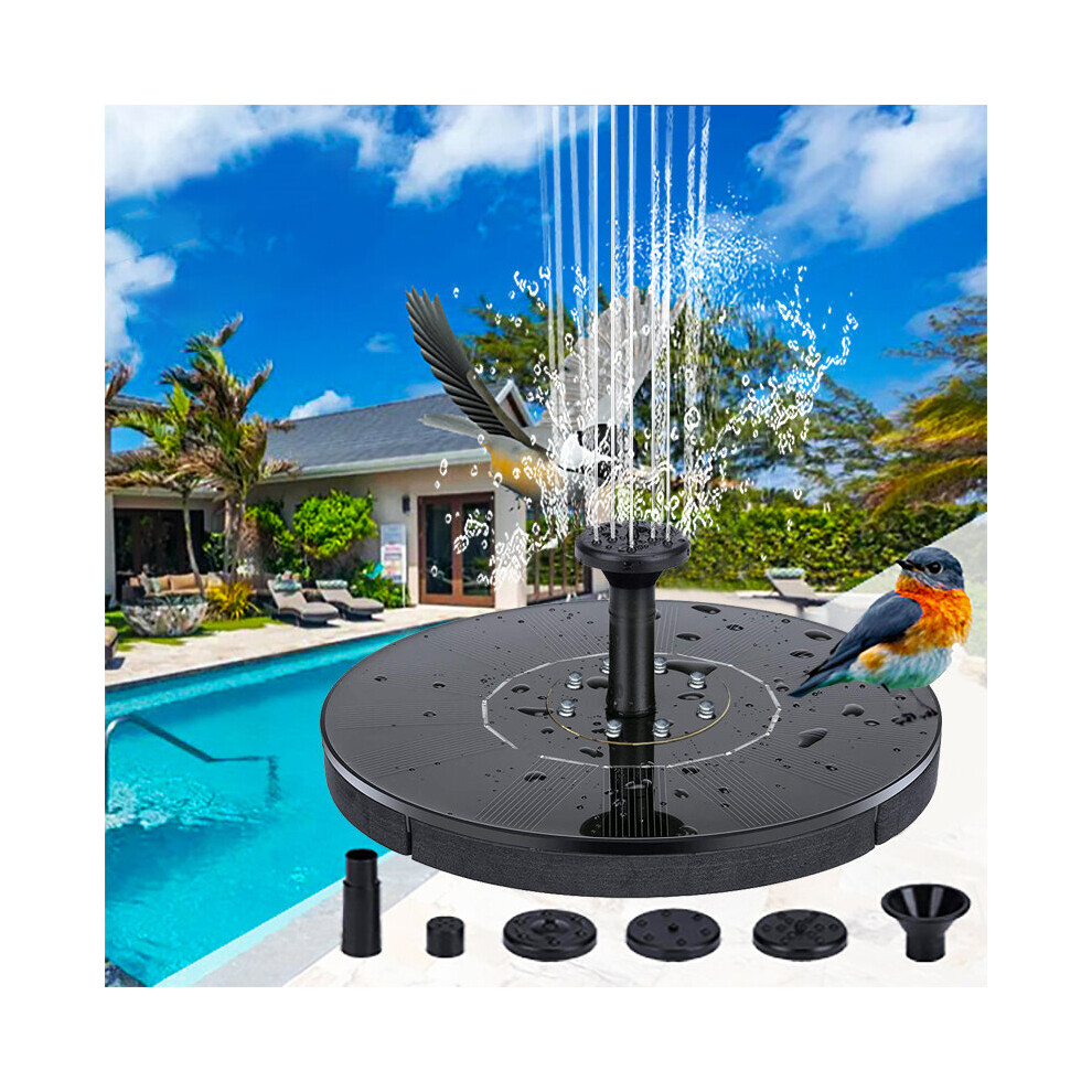 Floating Bird Bath Solar Water Fountain Pool Pond Waterfall Garden Decoration Outdoor Mini Sola