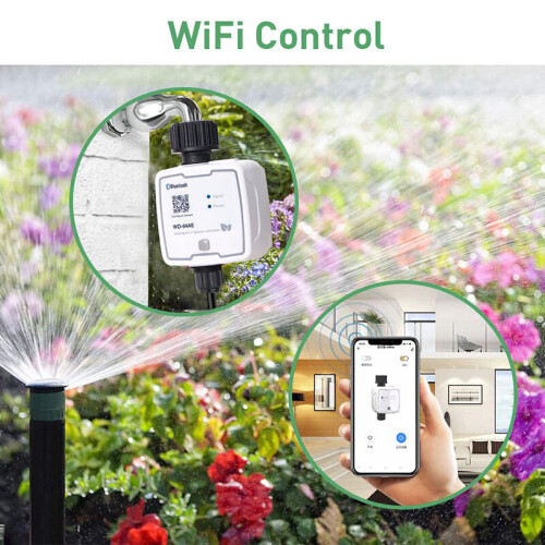 Bluetooth Wifi Gateway Water Timer Drip Smart Irrigation System APP Remote Control Auto Waterin 2