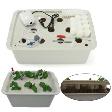 11 Holes US Plug 220-240V Plant Site Hydroponic System Indoor Garden Cabinet Box Grow Kit Bubbl