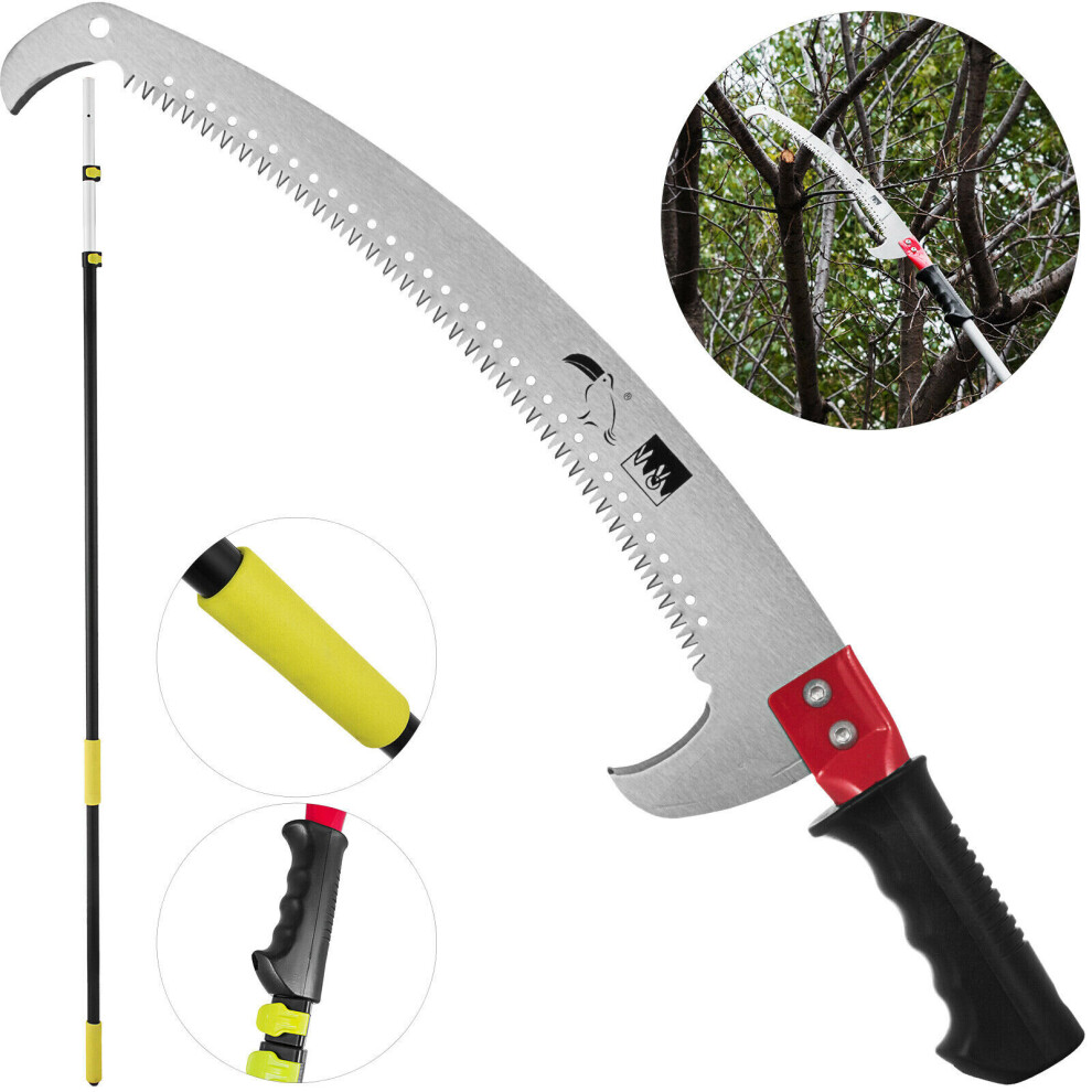 Telescopic Pole Saw Tree Pruner 4.2M Extendable Chainsaw Home Garden Hedge Tree High Branch Tri