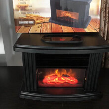 1000W Electric Fireplace Stove Heater Portable Tabletop Indoor Space Heater Household Winter He