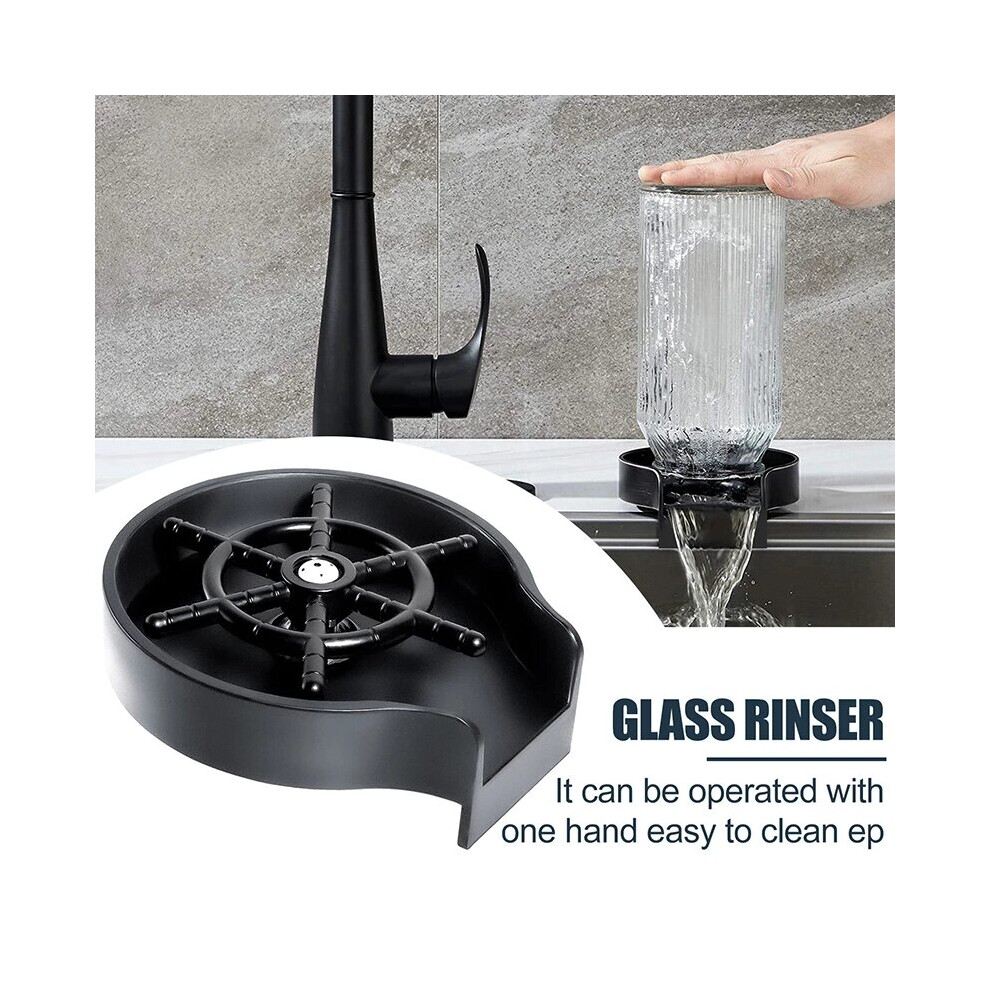 Kitchen Sink Accessories Faucet Glass Rinser For Kitchen Sinks Bar Glass Rinser Coffee Pitcher 729601620096