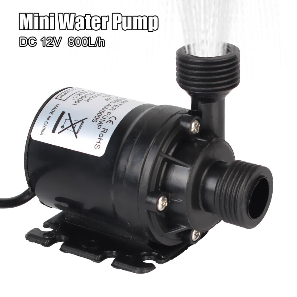 Ultra-quiet DC 12V Home 800L/H Portable Brushless Motor Submersible Water Pump 5M for Cooling S