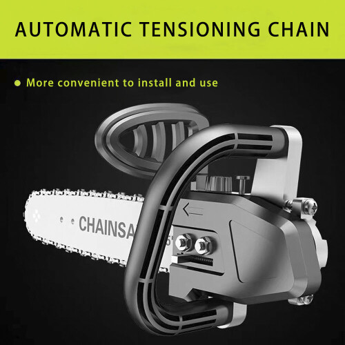 Electric Chainsaw Transfer 11.5inch Grinder Conversion Head Tree Bracket Kit Chain Saw Mini Cha 2