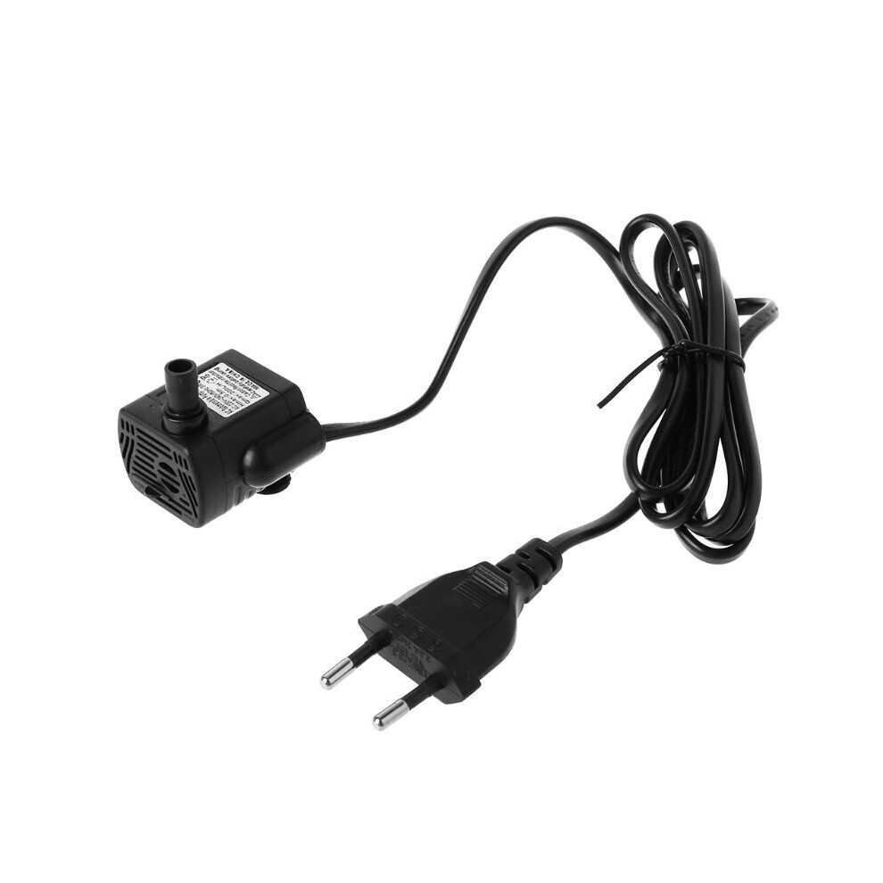 EU Plug AC 220V 3W Ultra-Quiet Submersible Water Pump Aquarium Fountain Air Fish Pond Tank