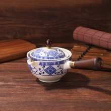 Chinese Gong Fu Tea Set Portable 360 Rotation Teapot Ceramic Tea Maker Infuser Semi-Automatic T
