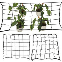 100/120CM Black Elastic Rubber Growing Net Plant Support Trellis Tent Garden Vegetable Climbing
