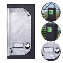 32 x 32 x 63in Oxford Cloth Plant Growing Tent PEVA High Reflective Tent With Observation Windo