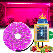 10M Solar Phytolamp for Seedlings - 5V LED Grow Light (2835) for Plants, Greenhouse/Hydroponic Cultivation