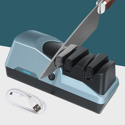 USB Rechargable Knife Sharpener Electric Professional Sharpener Stone Automatic Grinding For Kn