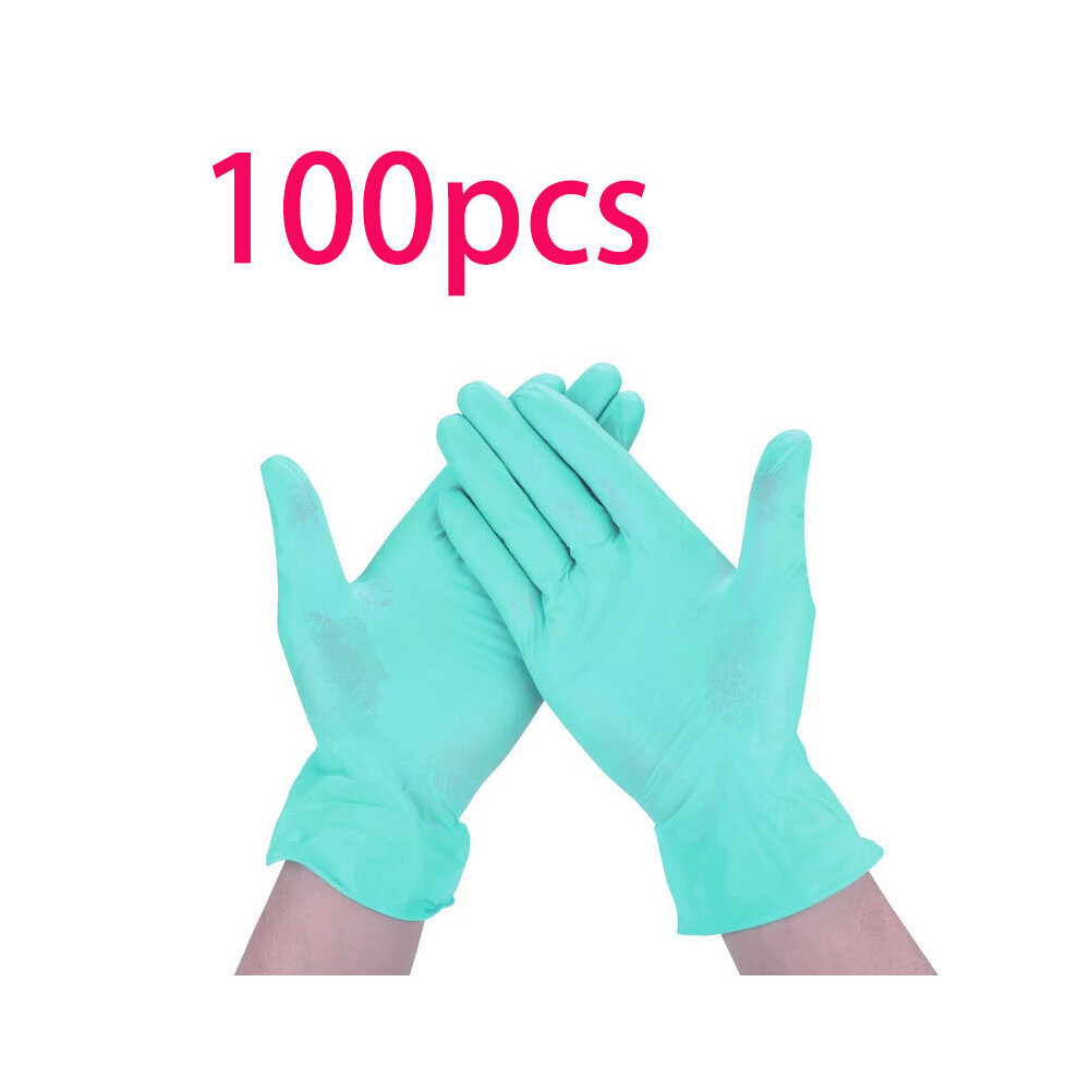 100Pcs/Bag Green Disposable Gloves For Cooking Medium Outdoor Bbq Tattoo Kitchen Household Clea 729601635496