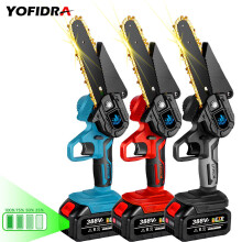6 Inch Handheld Electric Saw.2PCS Lithium Battery with Indicator.Portable Mini Pruning Chainsaw