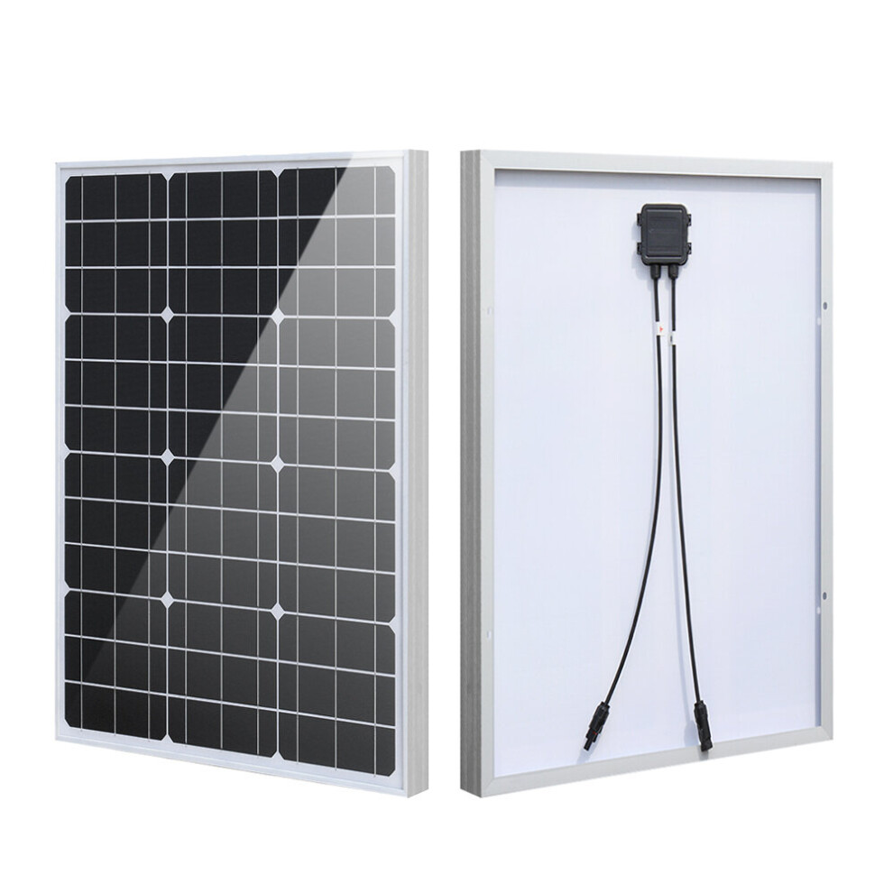 50W Rigid Glass Solar Panel Monocrystalline Cells High-Efficiency Power Generation Pv System Fo 729601708305