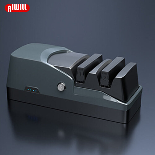 AIWILL Electric Automatic Knife Sharpener USB Recharging Kitchen Knives Sharpening Tool Diamond