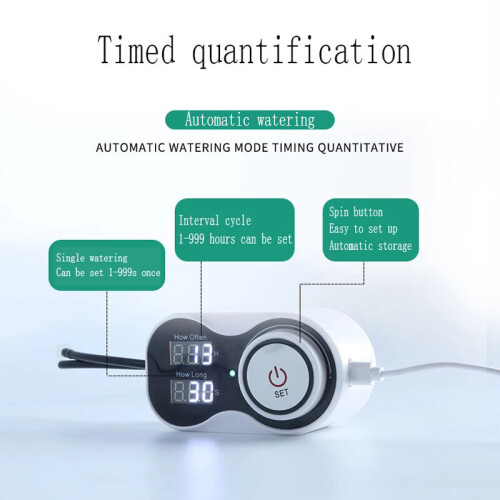 2021 New Smart Drip System Automatic Timer Watering Device Garden Water Pump Controller for Pot 1