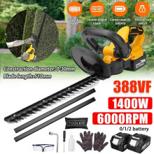 Electric Hedge Trimmer Cordless 22900mAh Battery Pruner Trimmer for Grass Garden Shears Electri