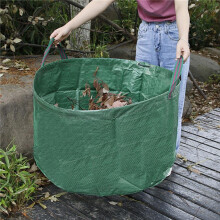 Large Capacity Garden Waste Bag - Foldable Woven Leaf Sack for Lawn Debris and Leaves, Durable Outdoor Rubbish Bag