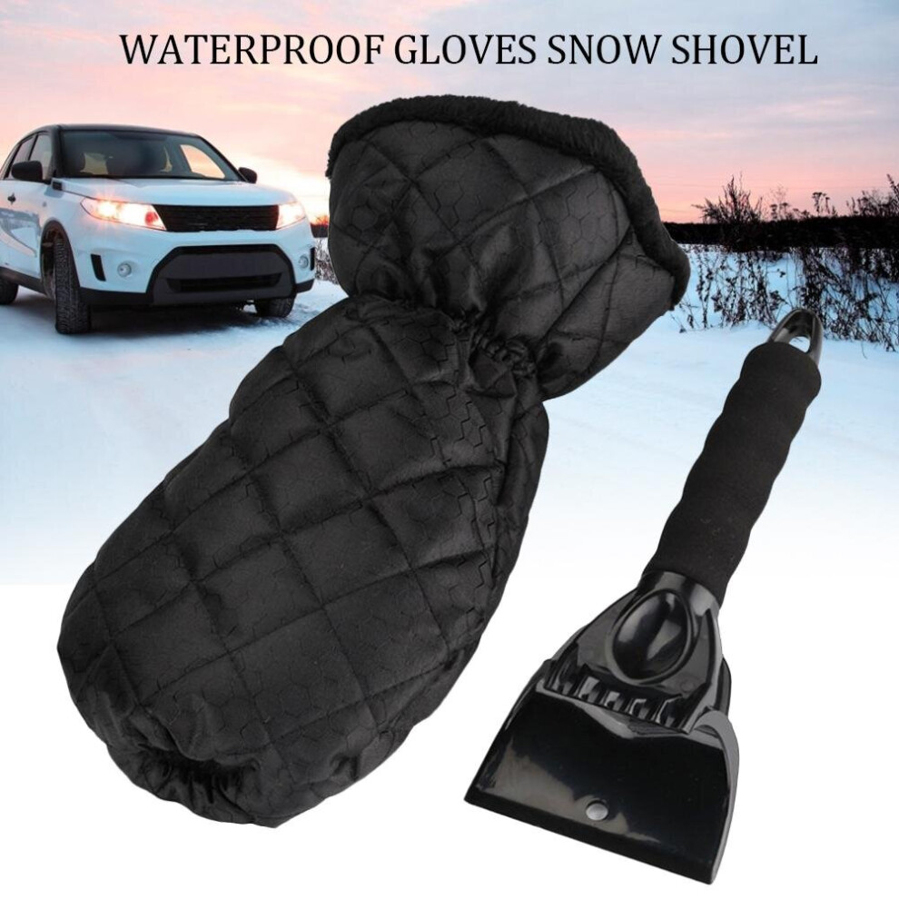 Ice Scraper Car With Gloves Windshield Ice Scraper Snow Shovel Brush With Warm Gloves Snow Remo 729601635045
