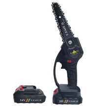 24V 6inch Electric Chainsaw Pruning Saw Electric Garden Mini Chainsaw Woodworking Machine Garde