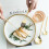24Pcs Gold Dinnerware Set Stainless Steel Tableware Set Knife Fork Spoon Flatware Set Christmas 3