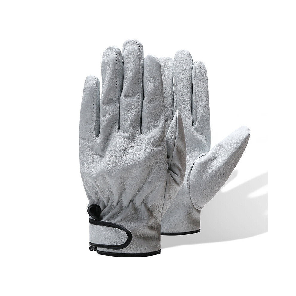 Light Welding Work Glove Leather Industrial Safety Wear Resistant Mechanic Worker Natural Worki 729601634710