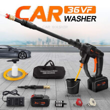 36VF Wireless Car Washer Water Gun 30Bar High Pressure Spray Cleaner Machine 1.5AH Battery for