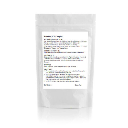 100 Tablets x Selenium ACE | Fertility, Thyroid, Immune Health UK (V) 1