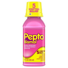 Pepto Bismol 5 Symptom Stomach Relief Liquid, Original Flavor, 8 oz