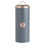 Typhoon Henrik Copper Grey Pasta Storage Jar Coated Steel Embossed Argyle Style Pattern 1