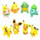 8kpl Pokemon Figures Pikachu Charmander Jigglypuff Squirtle Anime Figures Model 6