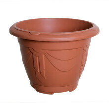33cm Plastic Planter Round Venetian Flower Plant Pot Terracotta Garden Basket