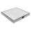 Silver Multi Crystals Square Placemats Set of 4 Mirrored Glass Sparkly Coasters 1