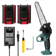 21V Portable Mini Electric Pruning Saw Rechargeable Small Wood Spliting Chainsaw Woodworking To