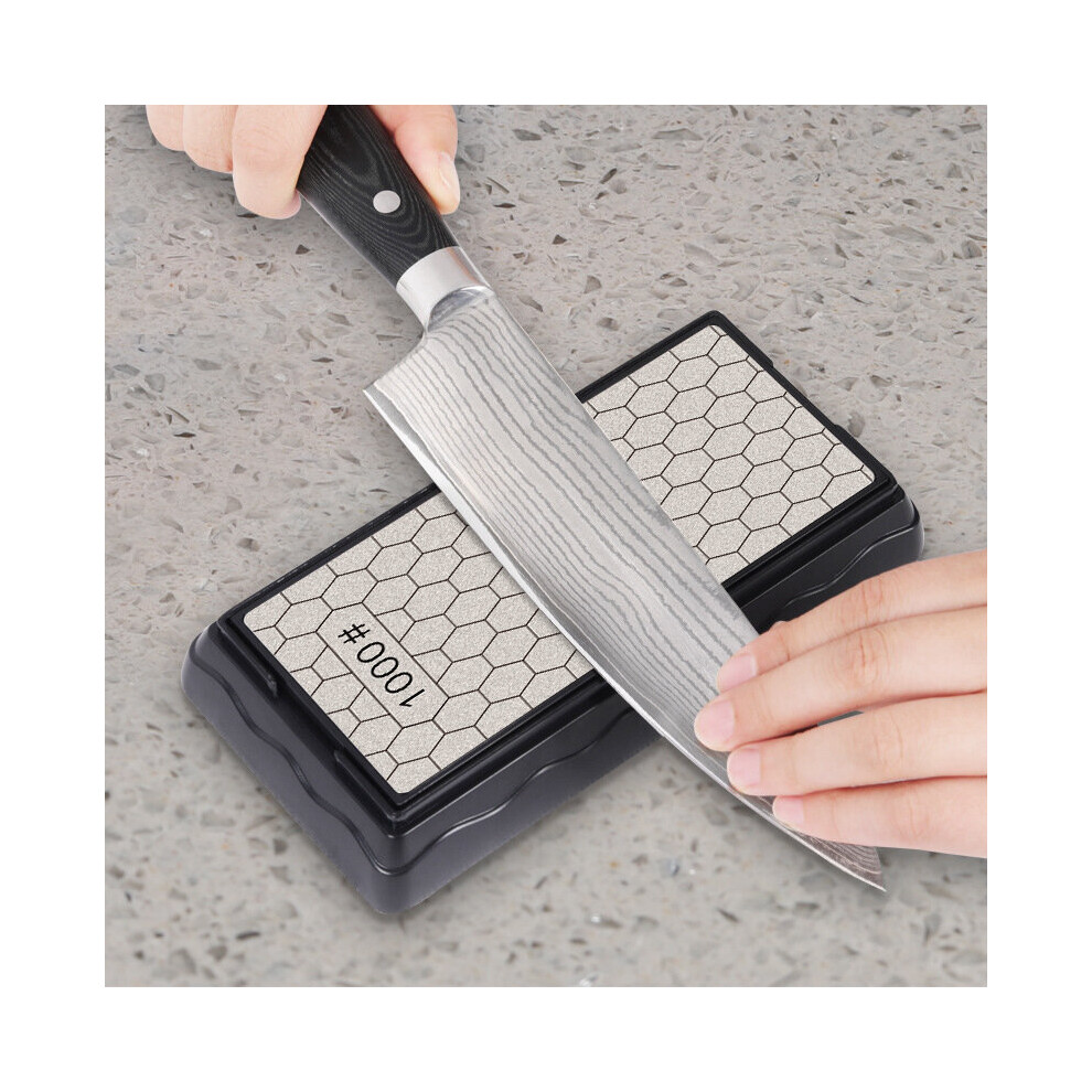 Double-Side Base Diamond Sharpening Stone Whetstone Knife Kitchen Grit Chef Knife Grinding 400/ 729601618581