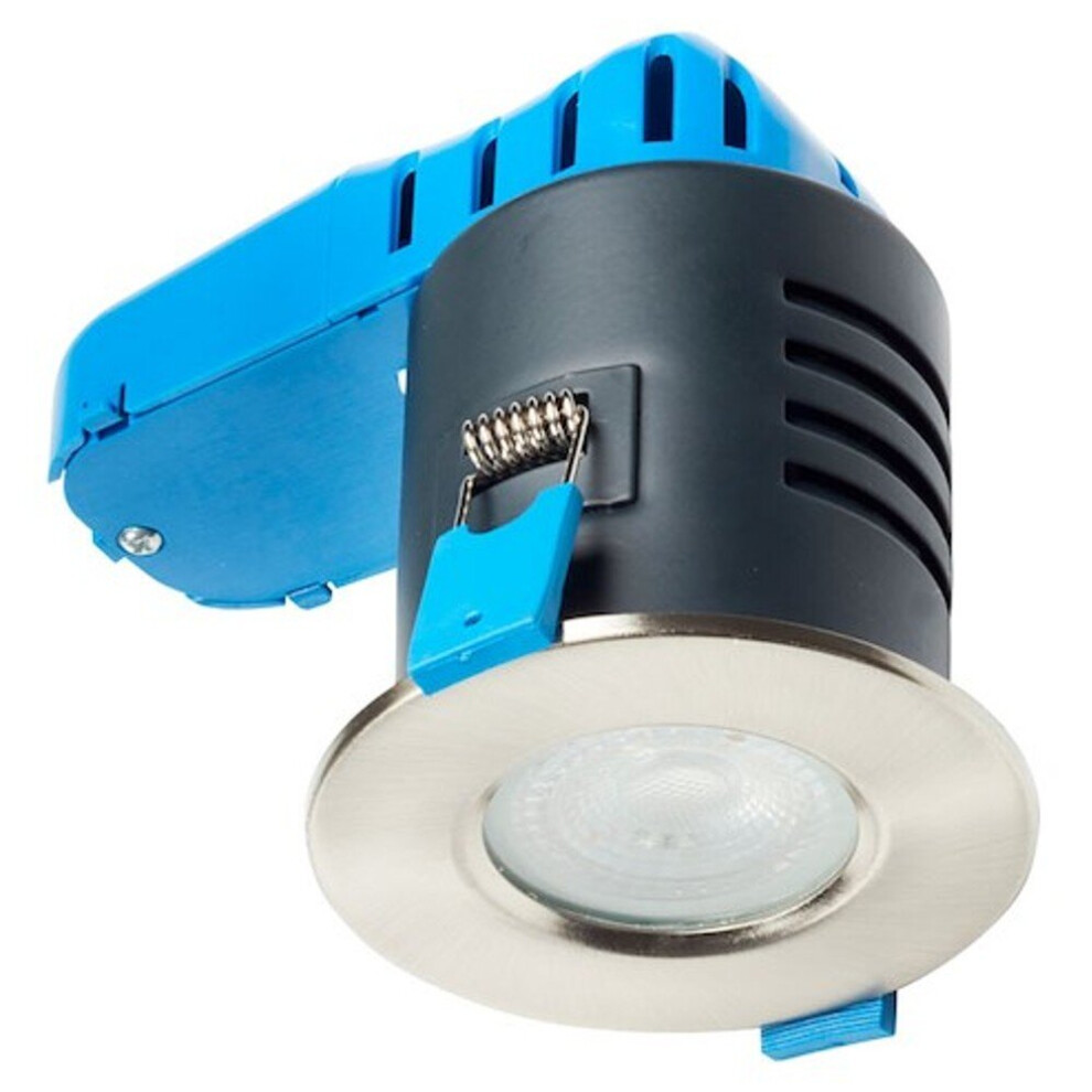 Deta L1701SC3 IP65 Satin Chrome LED Fire Rated Downlight Dimmable Warm-image-OPC-P95GZ8K-NEW