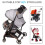 Καροτσάκι Fleece Hand Muff, Αδιάβροχα αντιψυκτικά ζεστά χειμερινά γάντια 4