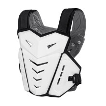 (WHITE) Motorcycle Armor Vest Chest Back Spine Protector Cycling Body Guard