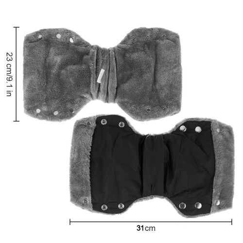 Καροτσάκι Fleece Hand Muff, Αδιάβροχα αντιψυκτικά ζεστά χειμερινά γάντια 2