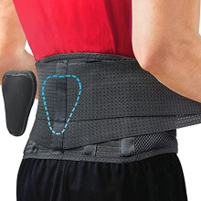 Back Brace by Sparthos - Immediate Relief for Back Pain, Herniated Disc, Sciatica, Scoliosis and More! - Breathable Mesh Design with Lumbar Pad -