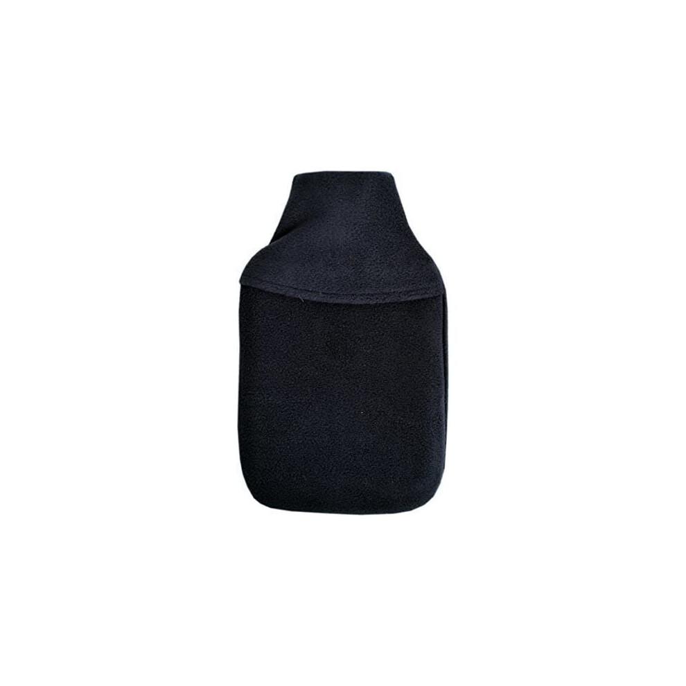 Vagabond Cosy Fleece Plain Navy Blue 2L Hot Water Bottle & Cover