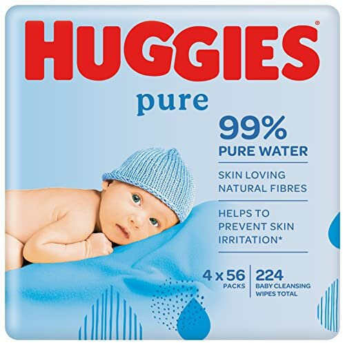 Huggies Huggies Pure Wipes Quad, 4 each