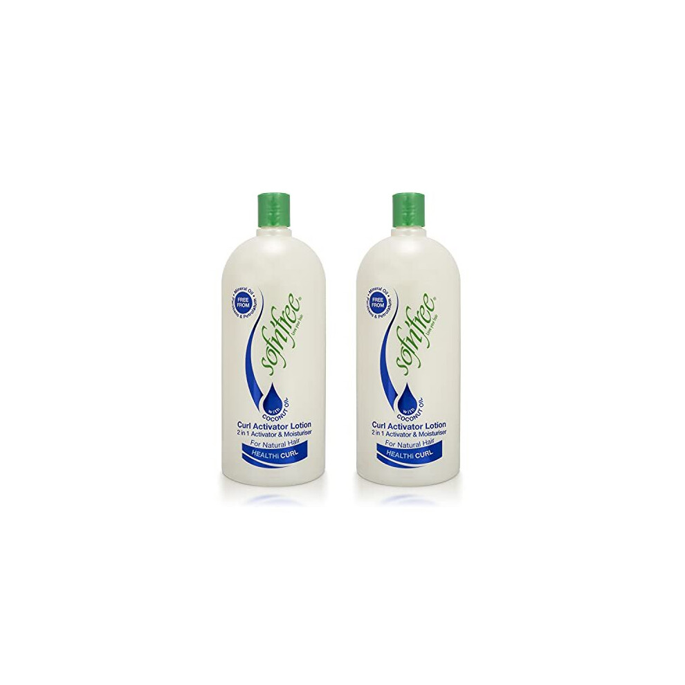 Sof N' Free Sofnfree Moisturizer & Curl Activator For Natural Hair, Soft Curls, And Waves 33.81 Fl Oz / 1000Ml (2 Pack)
