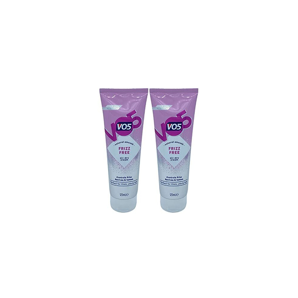 Multiple Cream Vo5 Frizz Free Air Dry Controls Frizz, Revives And Tames. Pack Of 2, 125Ml Each.
