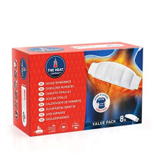 THE HEAT COMPANY Shoulder Warmer - Pack of 8 - Extra Warm - Adhesive - Neck Warmer - 8 Hours Pleasant Heat - Ready to Use - Air Activated - Pure