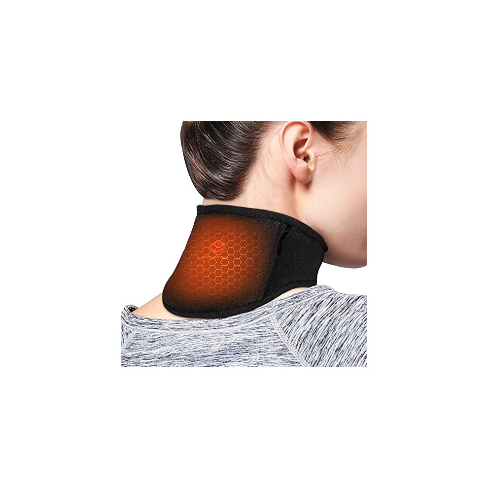 Graphene Times Neck Heat Pad - Neck Pain Relief By Far-Infrared Physical Therapy, Usb Heated Neck Wrap With Adjustable Temperature, Perfect For Sore Neck And Mu